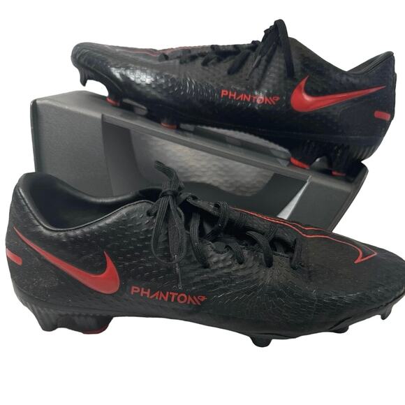 Nike Phantom GT Academy Black Soccer Cleats men sz 7 - Picture 2 of 9